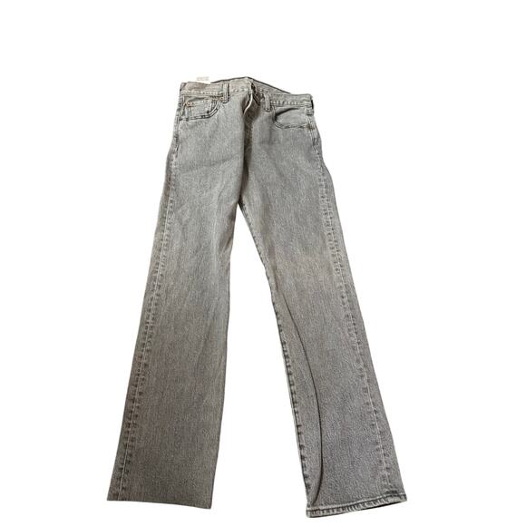 Levis 501 Jeans Men 30X30 Gray Denim Button Fly Straight Leg Classic 100% Cotton - Picture 1 of 4